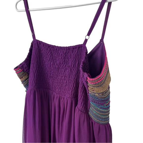 Michel Studio Collection: Formal Beaded Flowy Maxi Dress - Picture 7 of 15